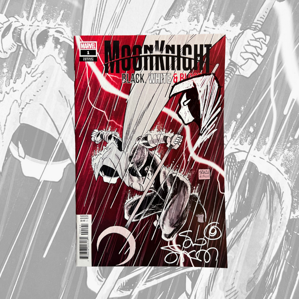 Moon Knight #1 Signed & remarked 1:25 variant