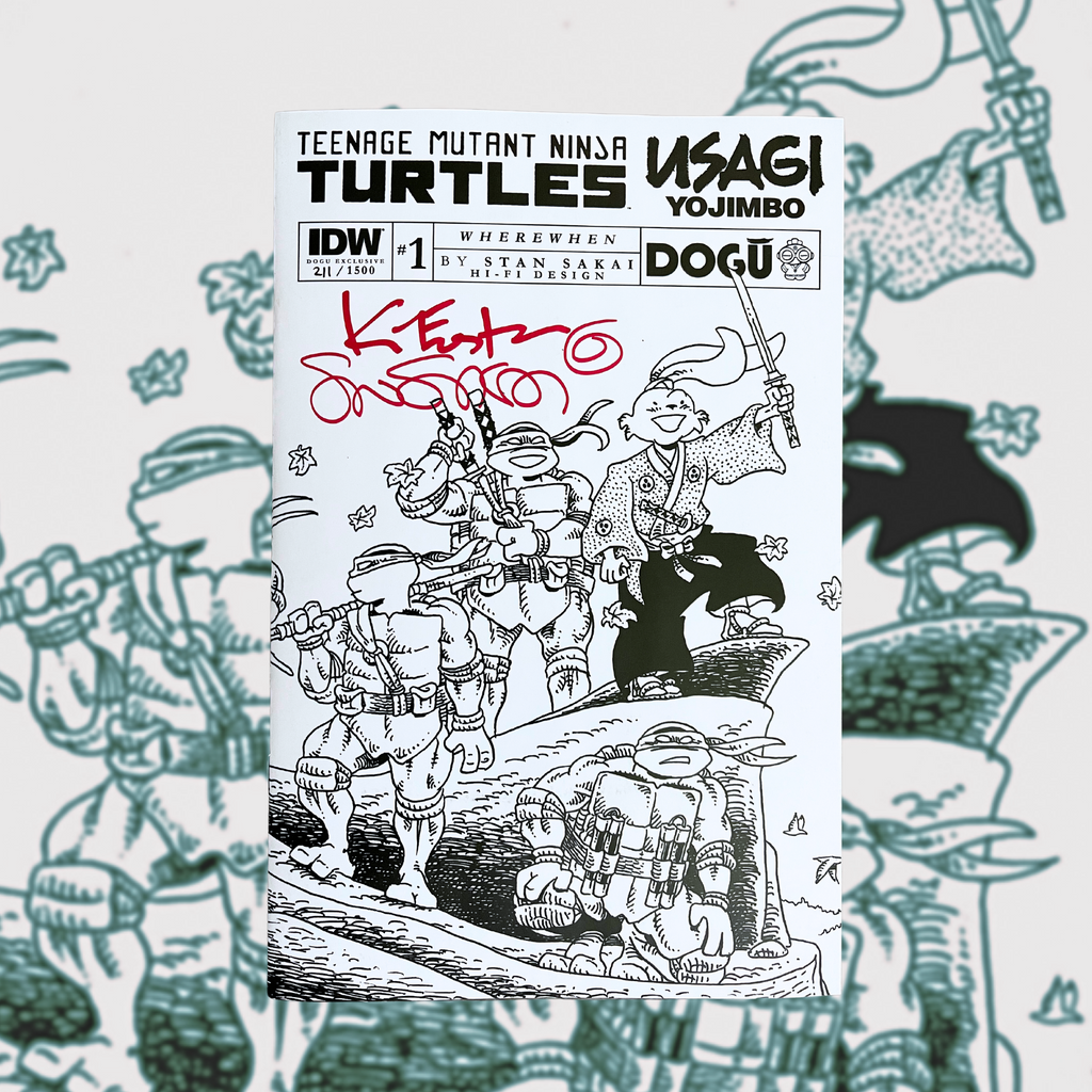 Usagi Yojimbo Teenage Mutant Ninja Turtles #1 WhereWhen Retro Line Exclusive Stan Cvr Double Signed